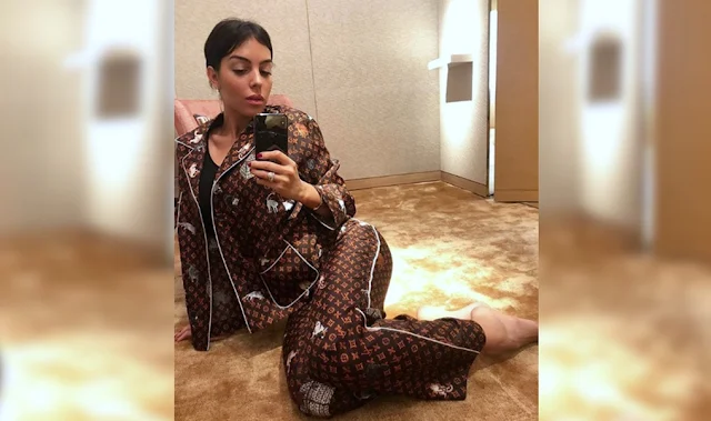 Pijama de Georgina Rodríguez, novia de Cristiano Ronaldo