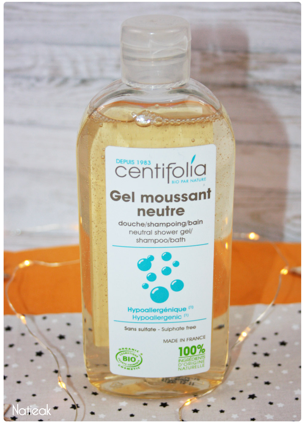 Gel moussant neutre de Centifolia un soin bio multifonction pour