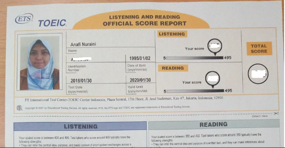 Toefl Itp Toefl Ibt Toeic