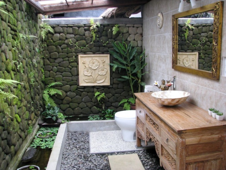 57 Desain Kamar Mandi Batu Alam Sederhana dan Mewah | 1001+ Desain