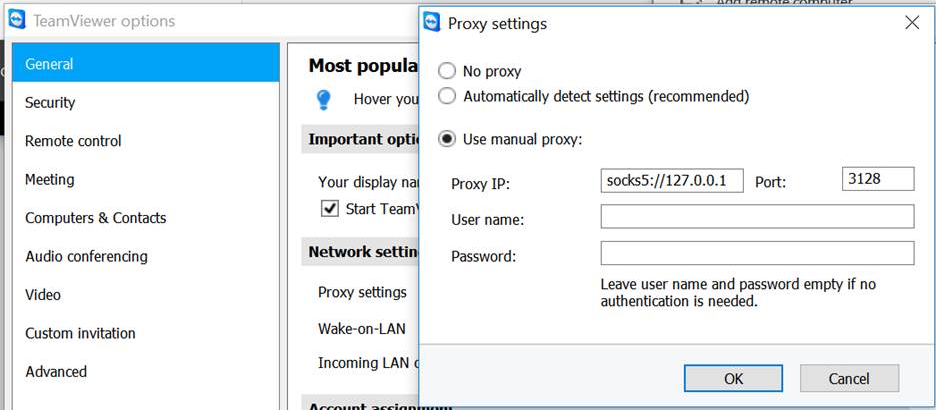 Teamviewer ports toggle between citrix and desktop