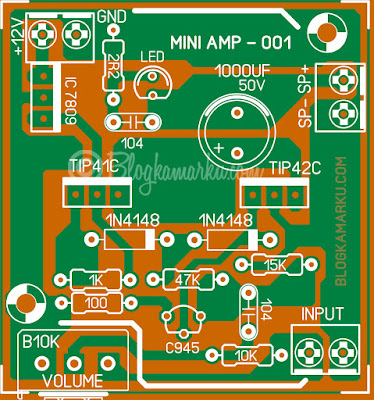 Mini amplifier yang sangat mudah untuk di buat