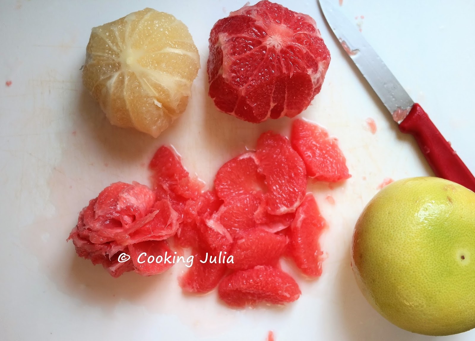 COOKING JULIA MARMELADE DE PAMPLEMOUSSE