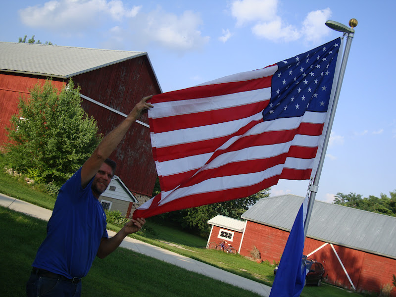 High Point Farm 2010 How To Put a Large Flag Pole Up