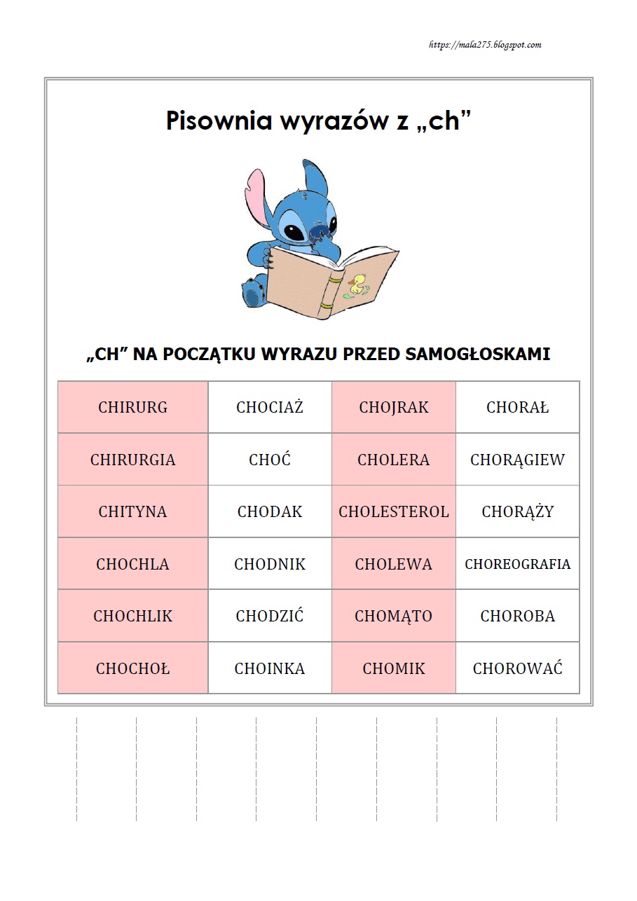 Wyrazy Należące Do Rodziny Wyrazu żagiel BLOG EDUKACYJNY DLA DZIECI: WYRAZY Z CH - "CH" NA POCZĄTKU WYRAZU