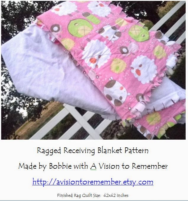 Free Pattern Ragged Receiving Blanket Pattern A Vision to Remember
