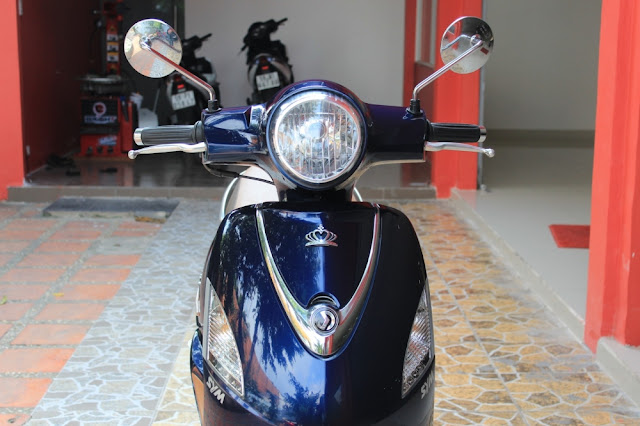 Sơn xe Attila Elizabeth màu xanh đen zin cực đẹp