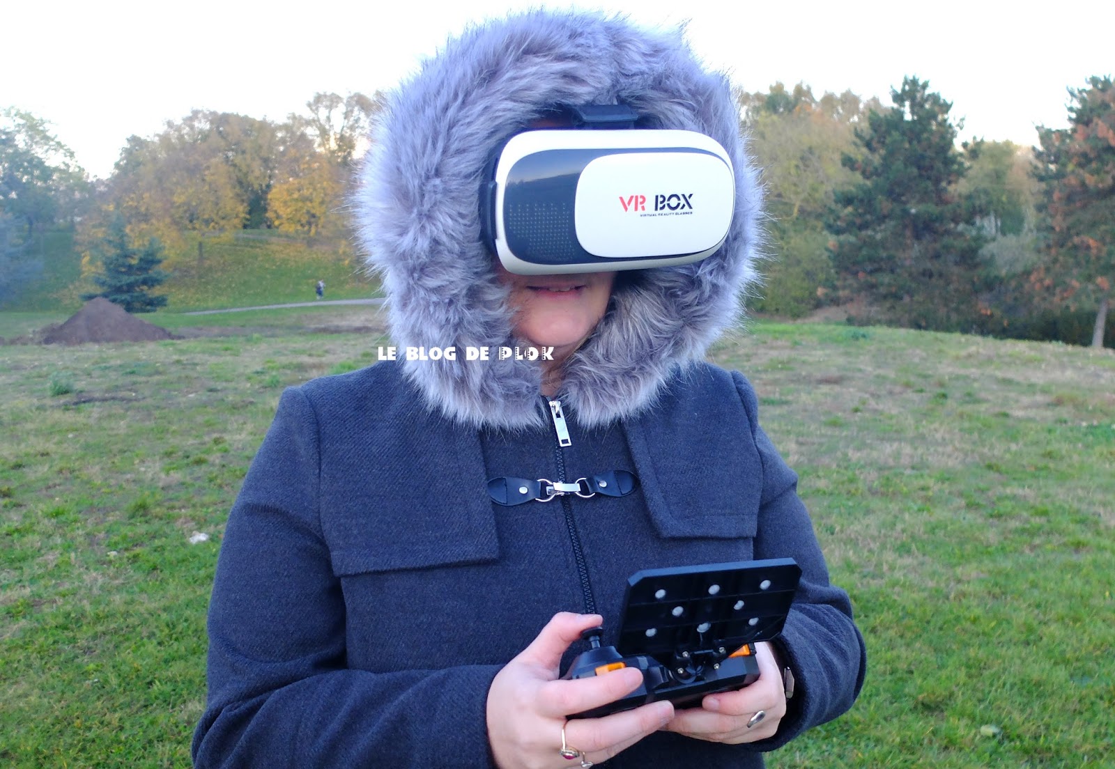 Drone sky vision réalité virtuelle avec casque