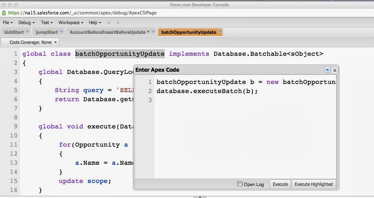 apex classes examples Apex invoking.