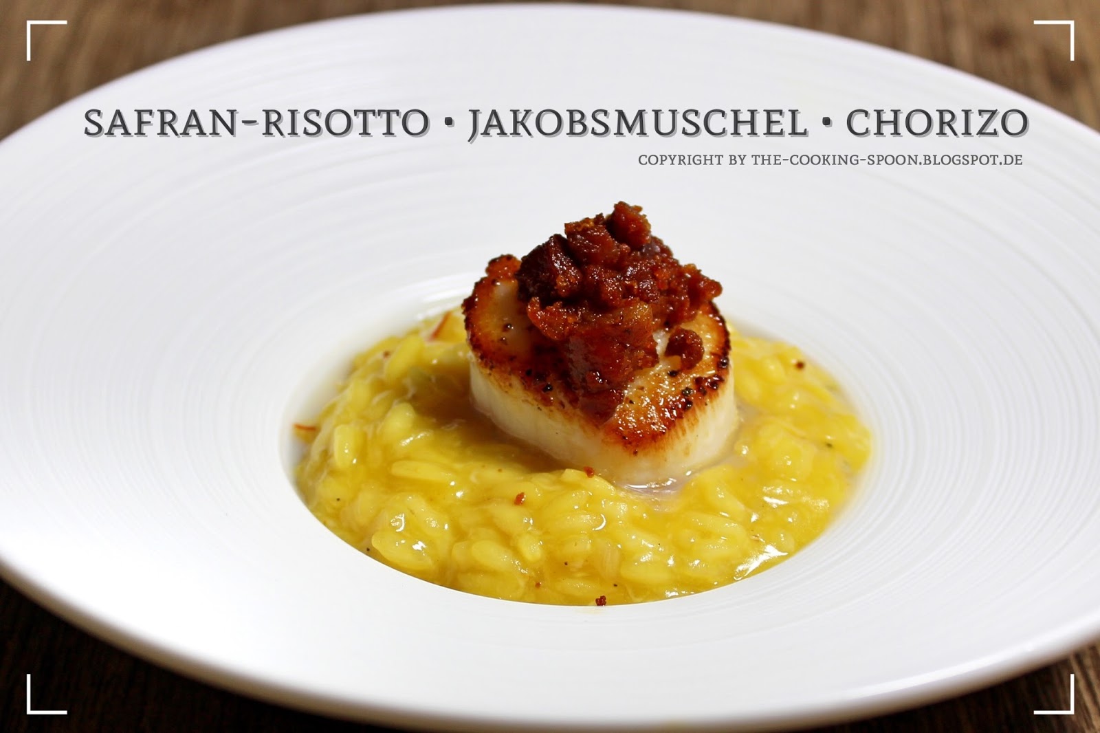 The Cooking Spoon: Safran-Risotto mit Jakobsmuscheln &amp; Chorizo