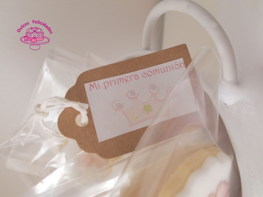 Maceta de galletas para primera comunión