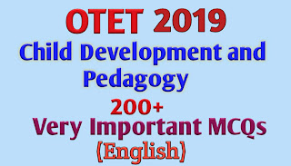 Child Development And Pedagogy important questions For OTET 2019