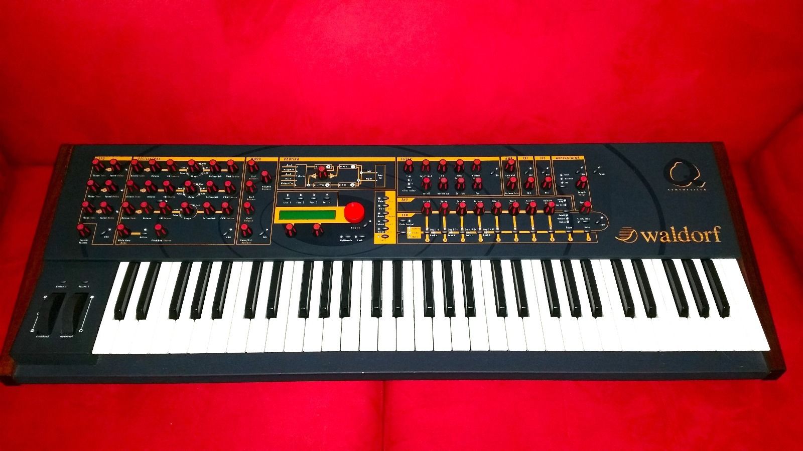 MATRIXSYNTH Waldorf Q Keyboard Synthesizer with Newer Style Red Knobs