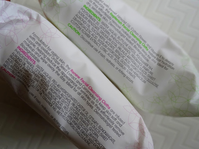 Beauty 360 Facial Cleansing Cloths Ingredients