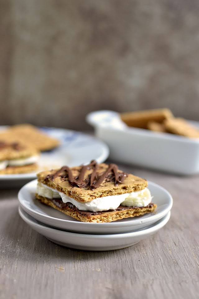 S'mores with Nutella & Banana