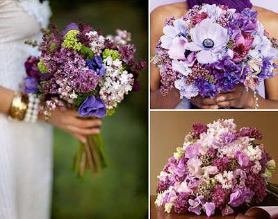 Lilac wedding flowers