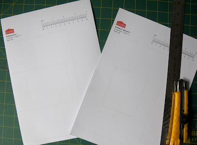Printed templates for re-wallpapering a Lundby Smaland dolls' house.