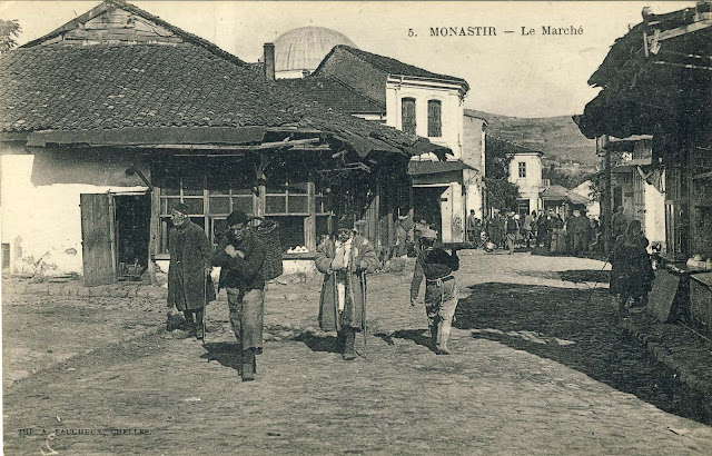 Part of the Old Bazaar overlooking the Smilevski Bair in 1917
