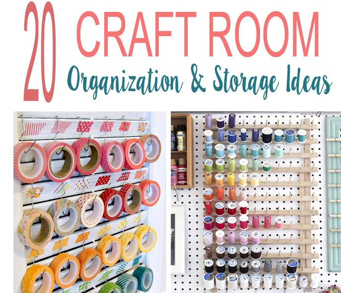 20 Craft Room Organization & Storage Ideas - Remodelando la Casa