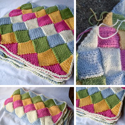 Beautiful Skills Crochet Knitting Quilting Tumbling Blocks Blankie
