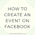 How to create an Event on Facebook