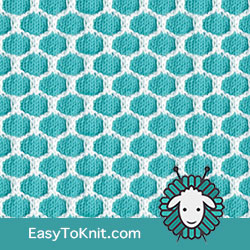 Slip Stitch Knitting 18: Honeycomb | Easy to knit #knittingstitches #knittingpattern