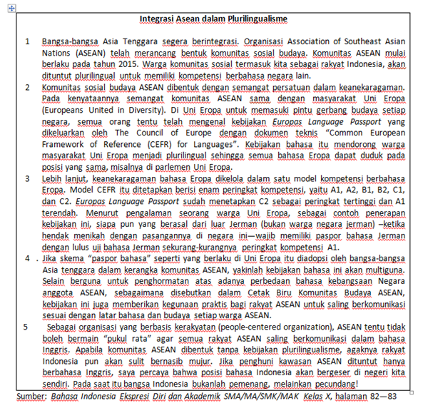 Belajar Bahasa Indonesia: Teks Eksposisi