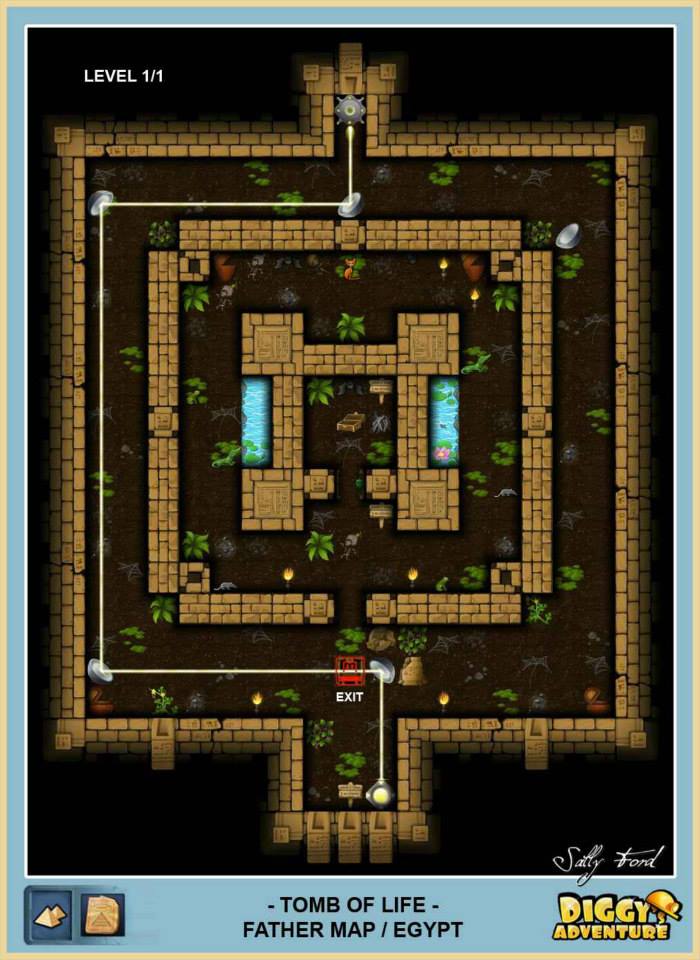 Diggy's Adventure Walkthrough: Egypt Father Quest / Tomb of Life