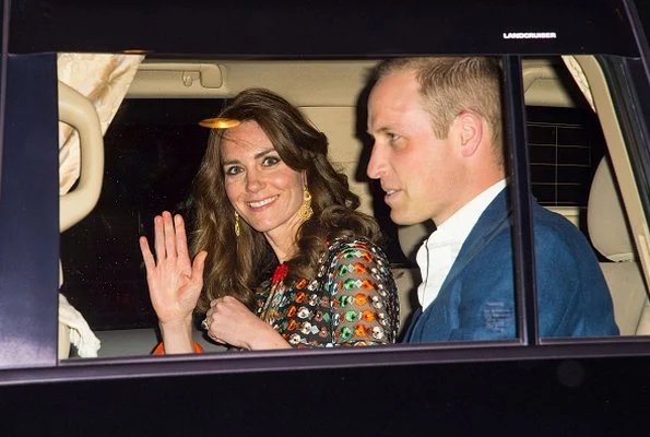 Kate Middleton and Prince William, King Jigme Khesar Namgyel Wangchuck and Queen Jetsun attends a dinner at Taj Tashi hotel in Bhutan