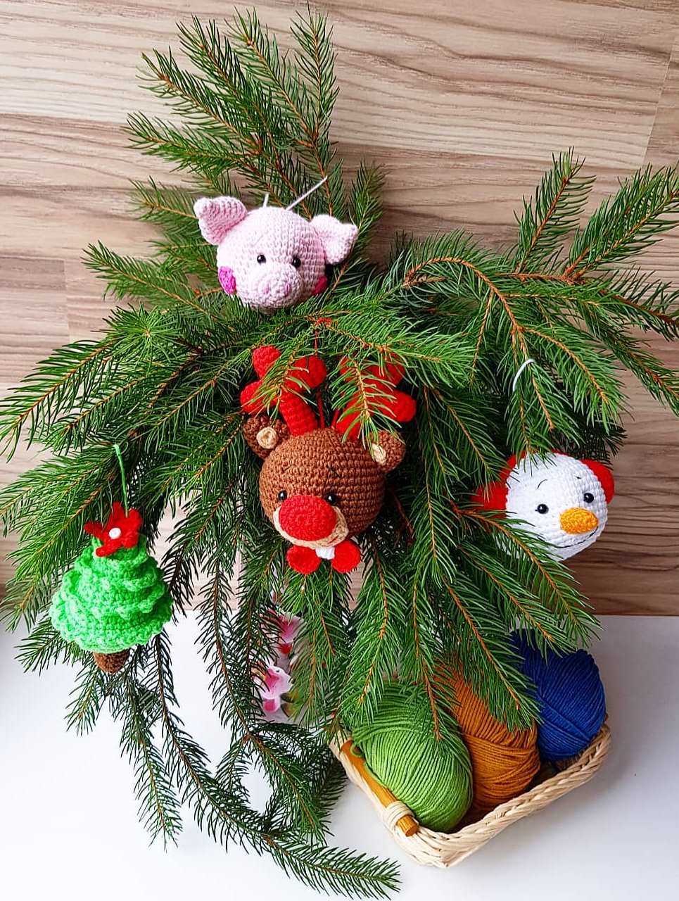 Christmas crochet ornaments