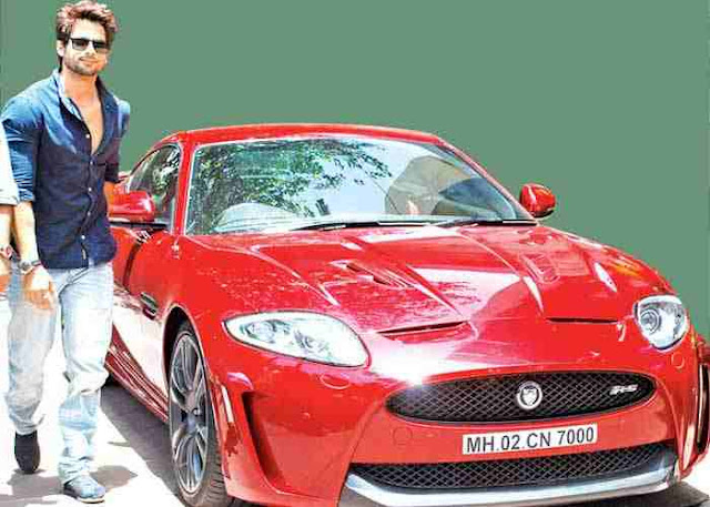 latest red car in shahid kapoor