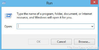Một số lệnh để chạy chương trình từ hộp thoại Run trong Windows