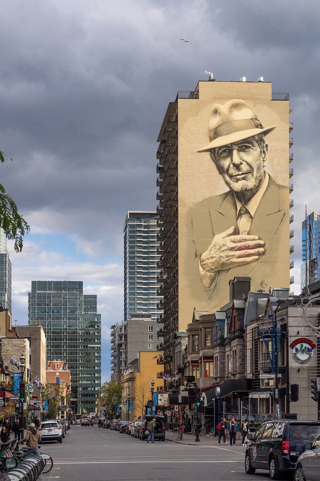 MAC ART "Tower of Songs" Leonard Cohen mural for the City of Montreal