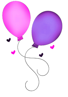 Balão, ballões, bandeirinhas, bolo de aniversário, vela, caixa