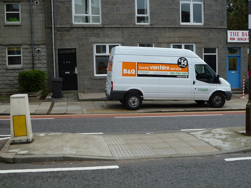 Aberdeen Cars PaveParker of the Week! Wannabe WVM in B&Q hire van BJ11FVN