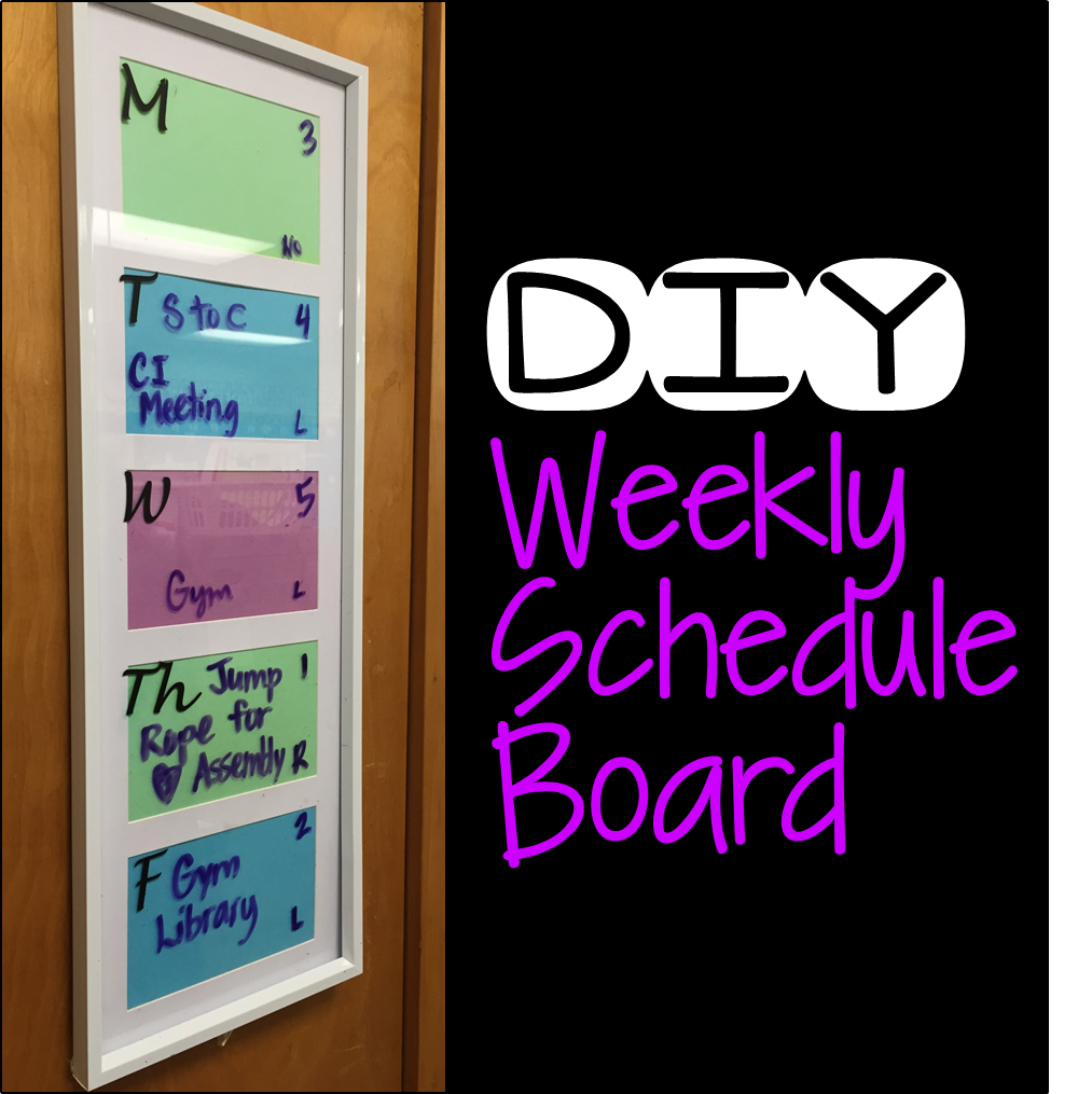 how to make a diy schedule board for your classroom hanging around