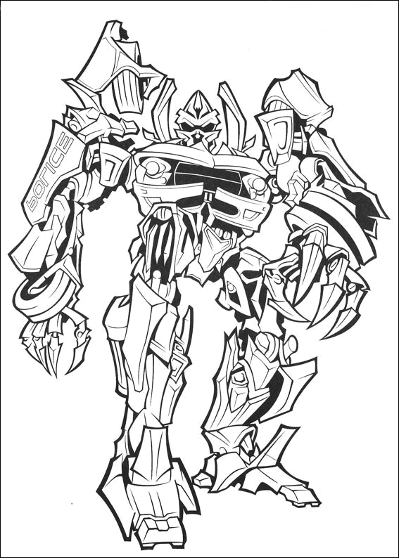 Transformers Coloring Pages Free Printable Coloring