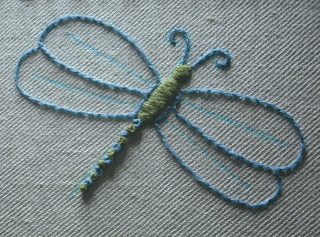 Dragonfly Wings Split Stitch