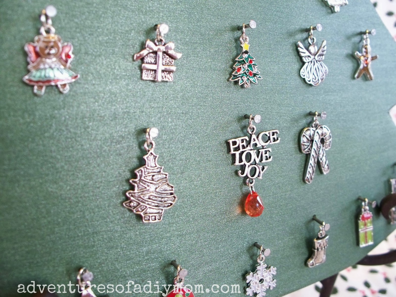 Christmas Charm Advent Tree Adventures of a DIY Mom