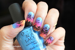 beach nail sunrise inspired tropical summer polyglot polished sa