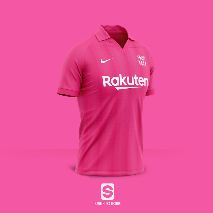 pink jersey barcelona