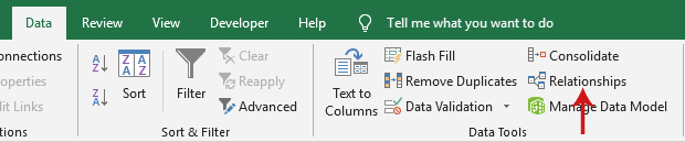 إنشاء علاقة بين جدولين في Excel
