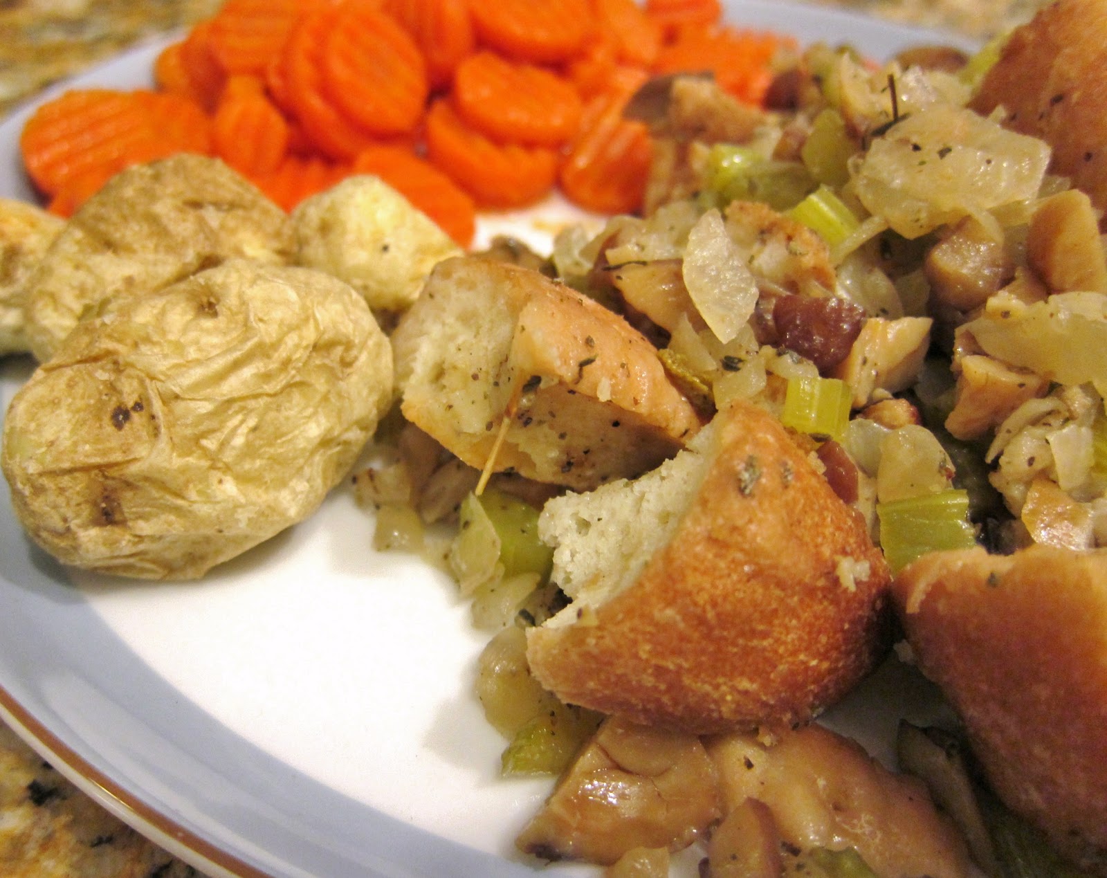 The Vegan Chronicle New England Sausage Stuffing with Chestnuts