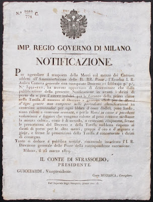 Regio governo di Milano - 5 notificazioni - documenti antichi Regio governo di Milano - 5 notificazioni - documenti antichi - collezionismo - annunci