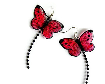 Cute Butterfly model quilling earring designs 2015 - Quilling designs