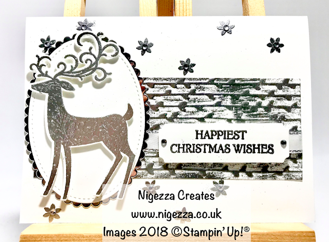 Dashing Deer Embossed Christmas Card Nigezza Creates