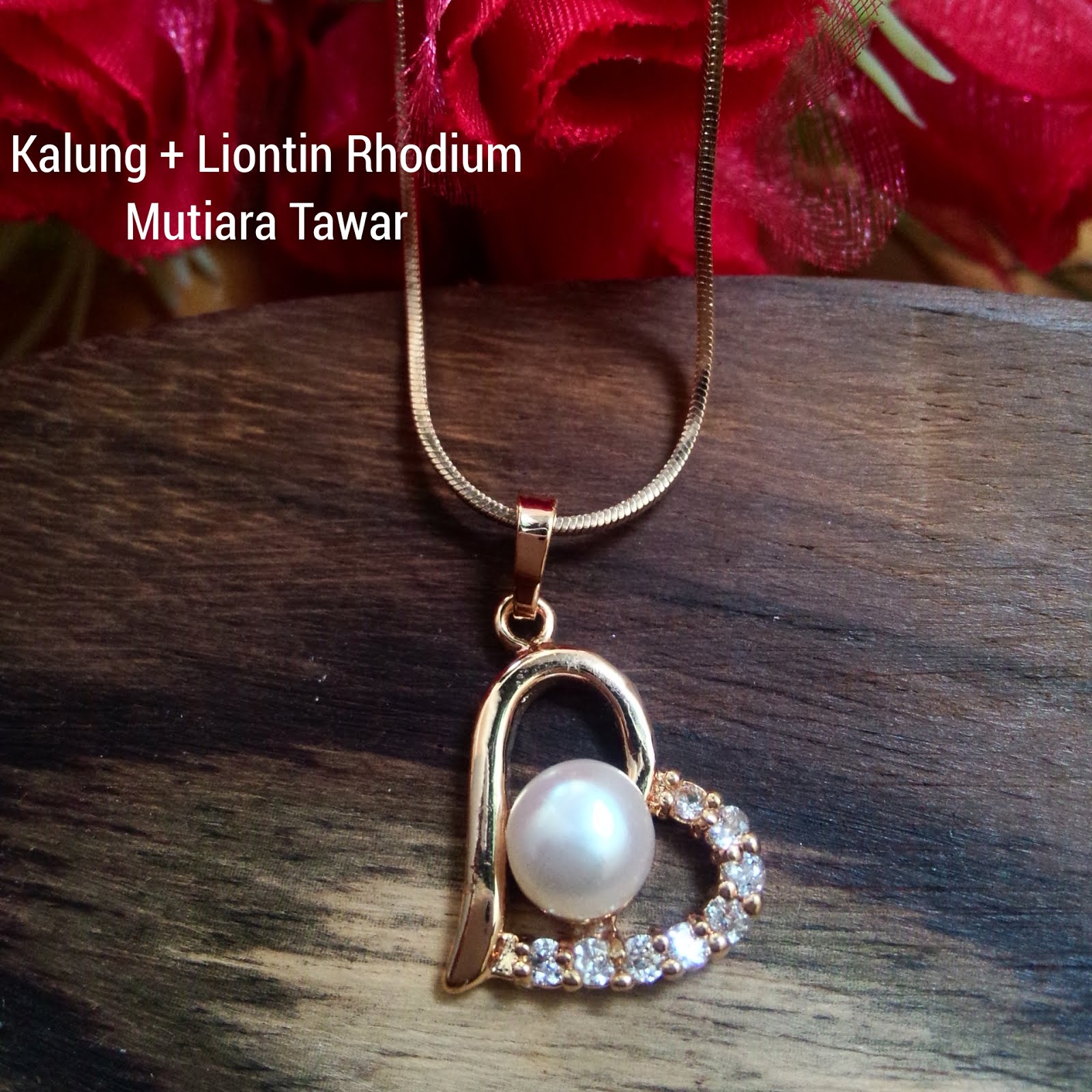 Katalog Perhiasan Kalung Mutiara Lombok Bahan Rhodium Khas