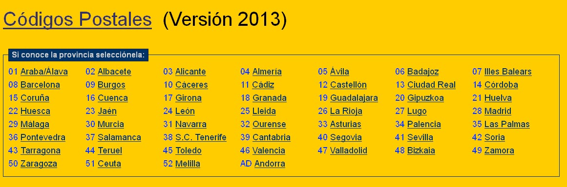 C digo Postal Espa a Noticias De Espa a C digo Postal Espa a Noticias De Espa a