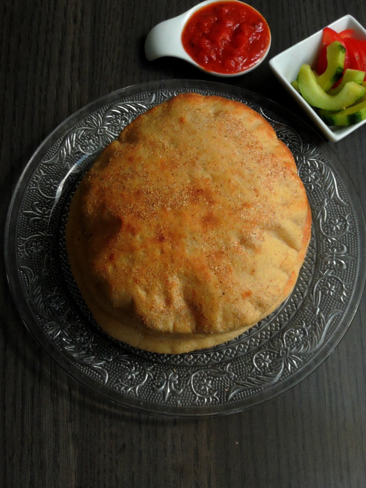 Priya's Versatile Recipes Aish Baladi/Egyptian Flatbread
