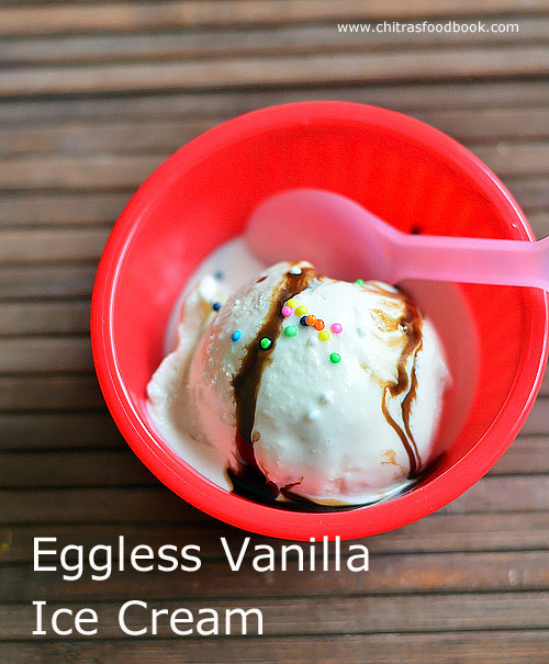 How to make vanilla ice cream at home without egg